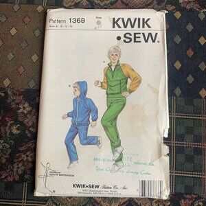 Kwik Sew 1369 Boys’ Jacket and Pants Sewing Pattern - Sizes 10, 12, 14